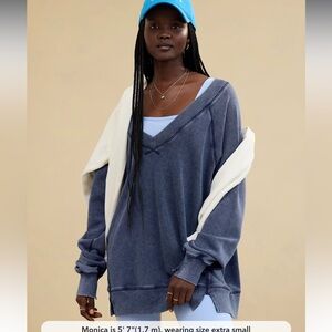 NWT Aerie downtime v-neck sweatshirt